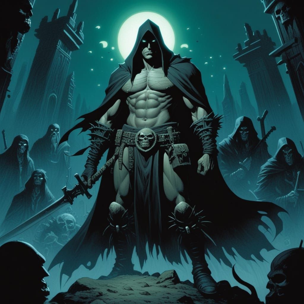 Dark Fantasy World in Grimdark Style