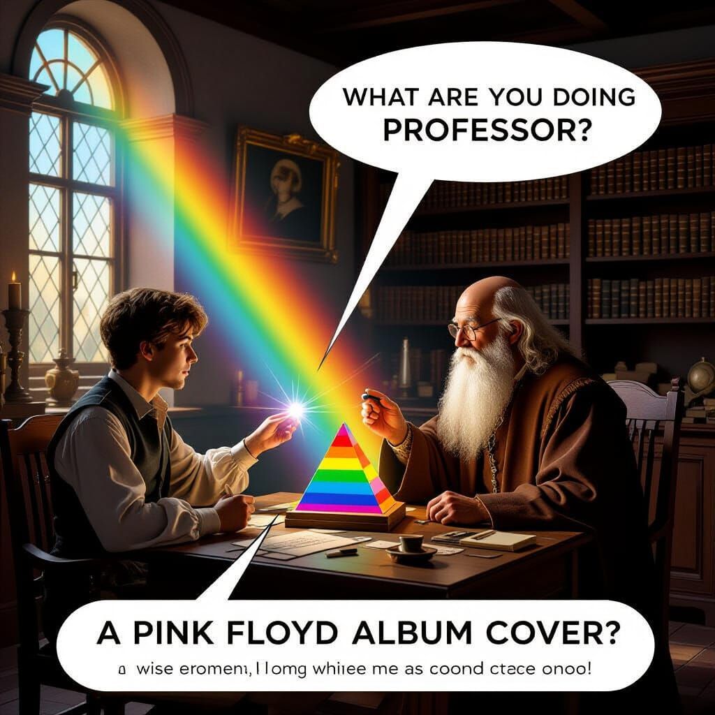 Renaissance Inventor Creates Pink Floyd Album Cover