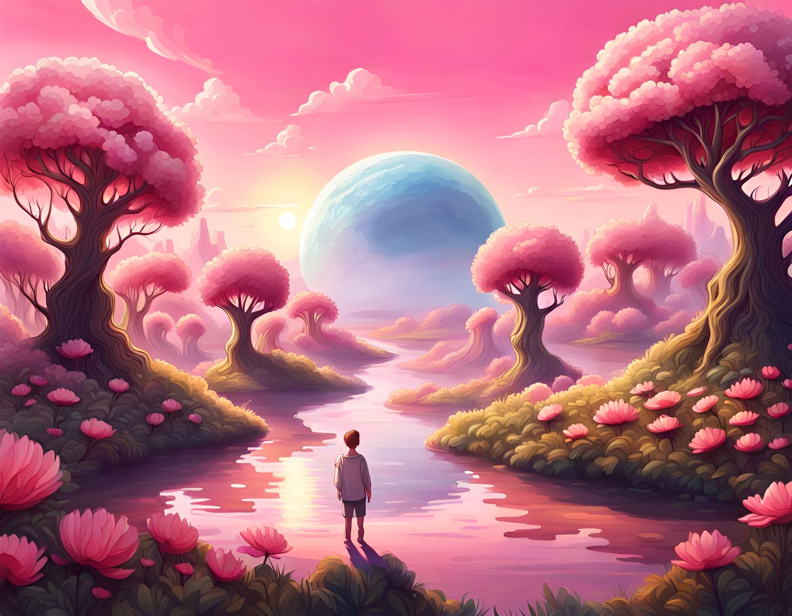 Utopian World with Three Suns: Magical Realism