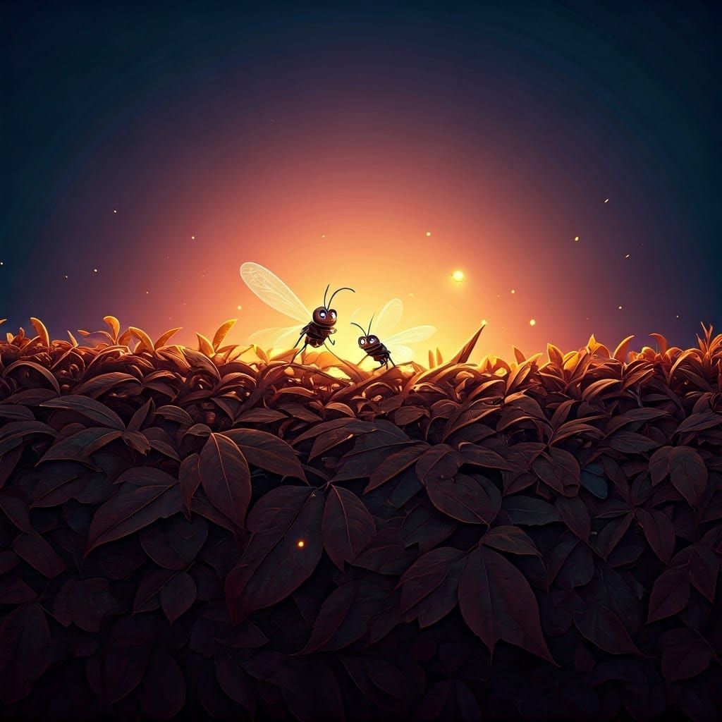 Enchanted Dusk in Vibrant Industrial Light