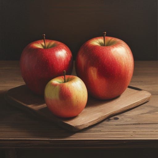 Vibrant Still Life in Oil Painting Style