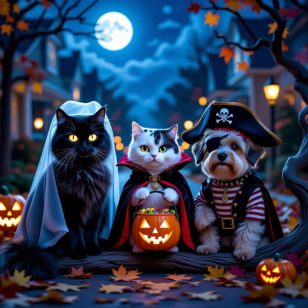 Adorable Animals in Halloween Costumes