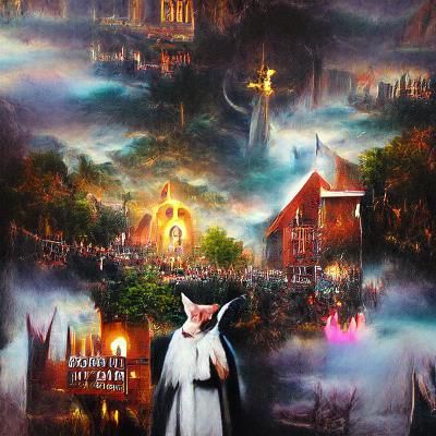 Dystopian Cityscape in a Futuristic Aesthetic