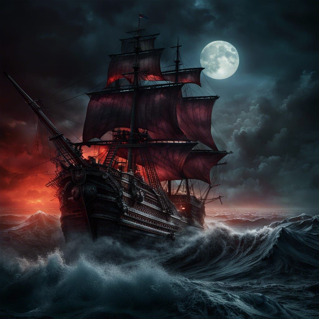 Surreal Maritime Horror Unveiled in Hyperdetailed Fantasy