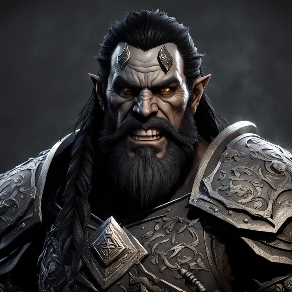 Epic Grey Paladin in Deep Fantasy Landscapes with Intricate...