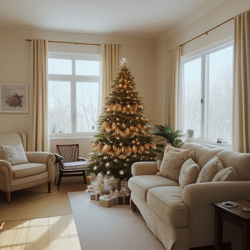 Warm Cozy Family Moments on New Year's with Soft Focus