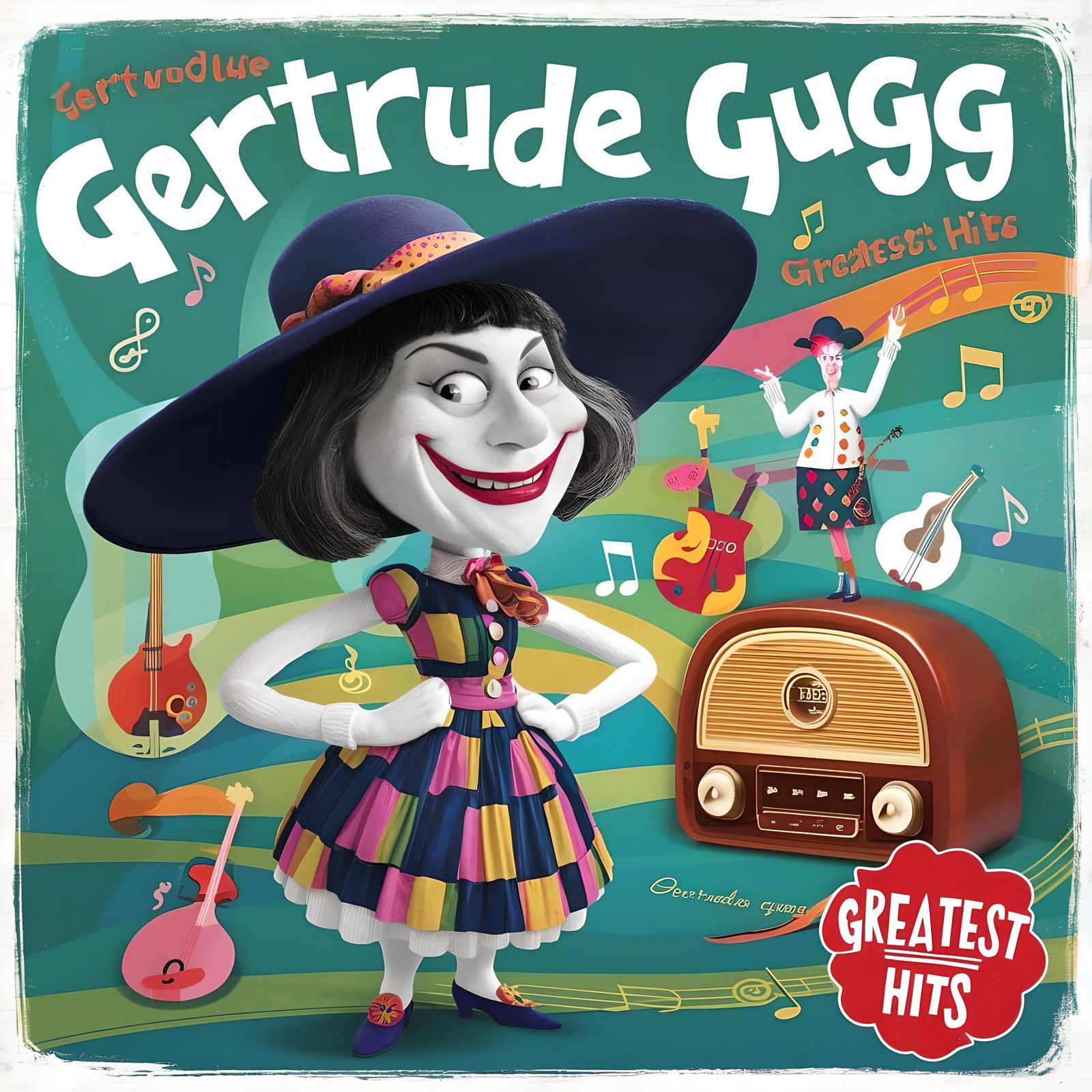 Gertrude Gugg's Greatest Hits Album Cover Art