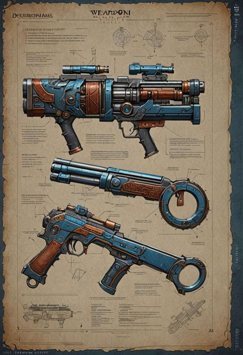 Surreal Fantasy Weapon Concept Art in Deep Color