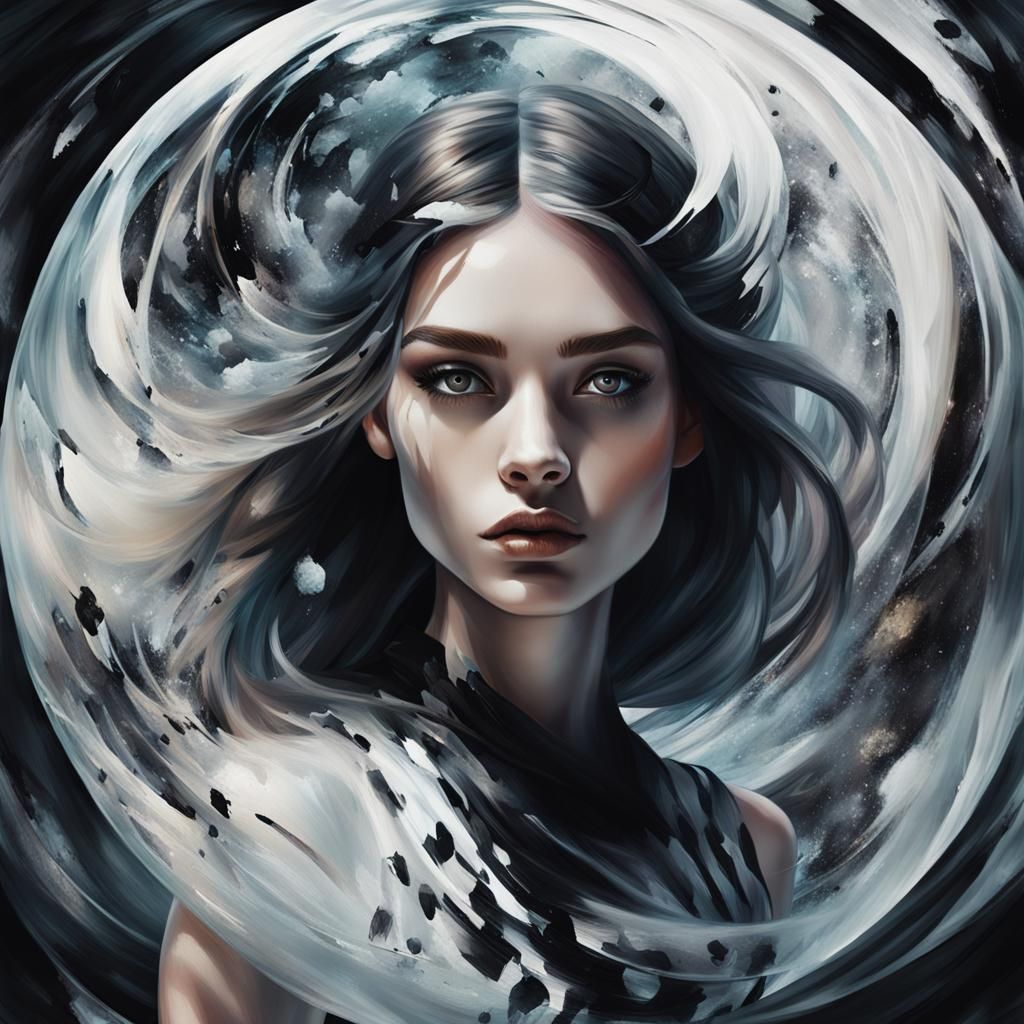 Mystical Girl in Vibrant Dreamworld