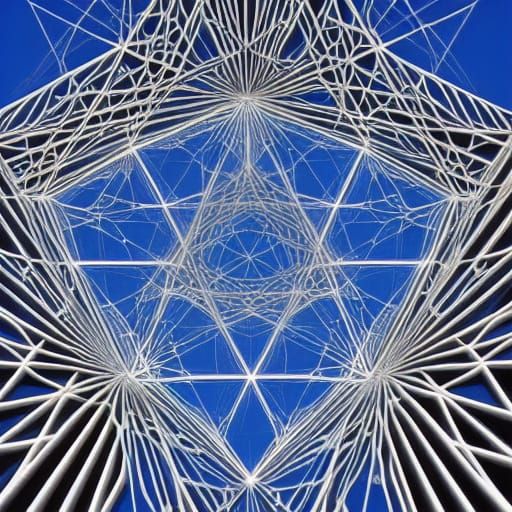 Surreal Cityscape in Intricate Geometry