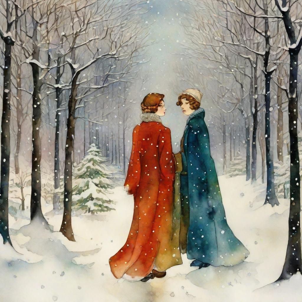 Spectacular Art Deco Masterpiece with Intricate Silhouettes...