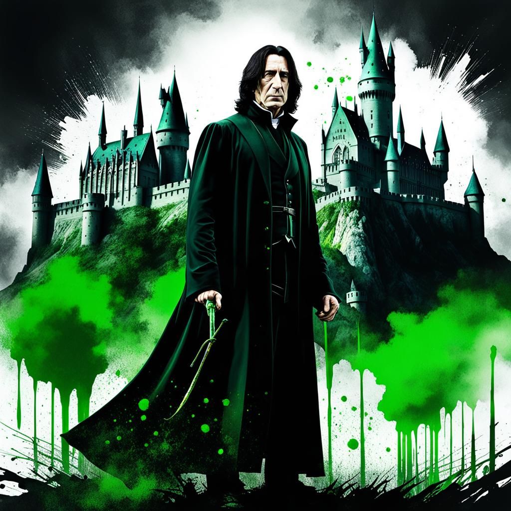 Dark Wizard Brews Enchanted Potion Within Hogwarts Castle