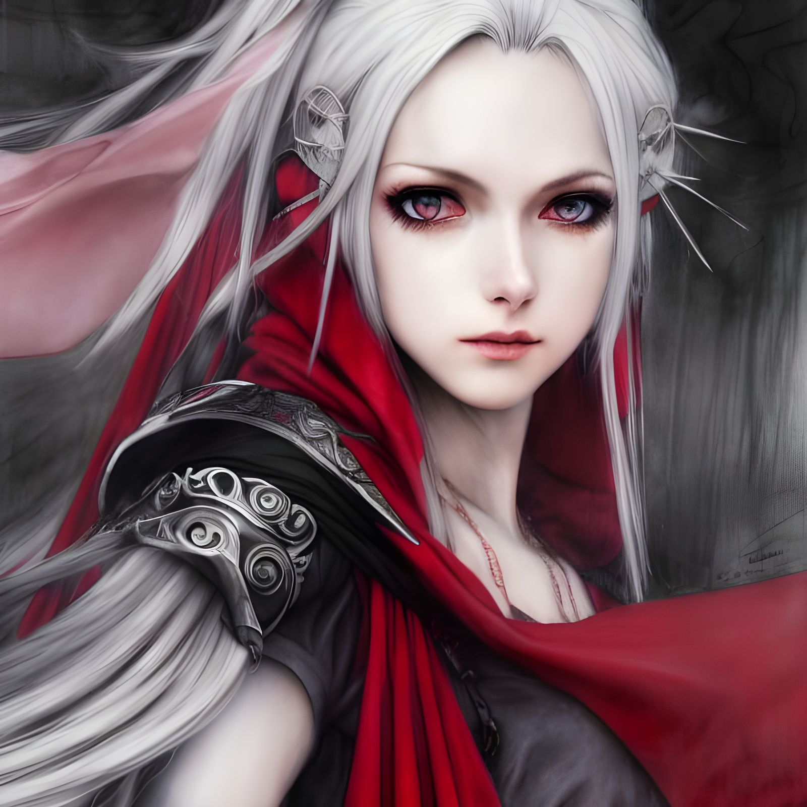 Edelgard in Haunting Charcoal and Pastel