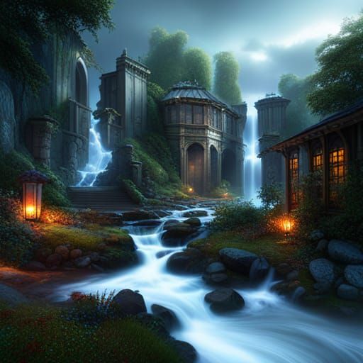 Vibrant Drops in a Fantastical Splash Screen