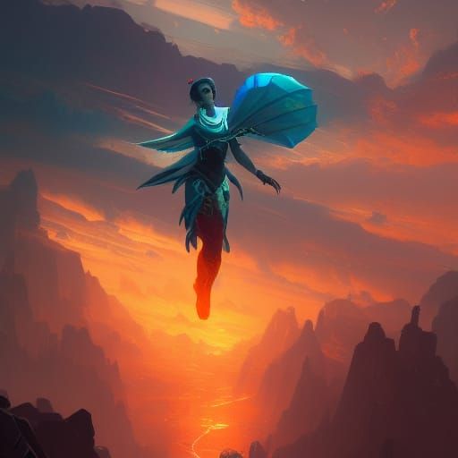 Glowing Cotl in Vibrant Triadic Colors