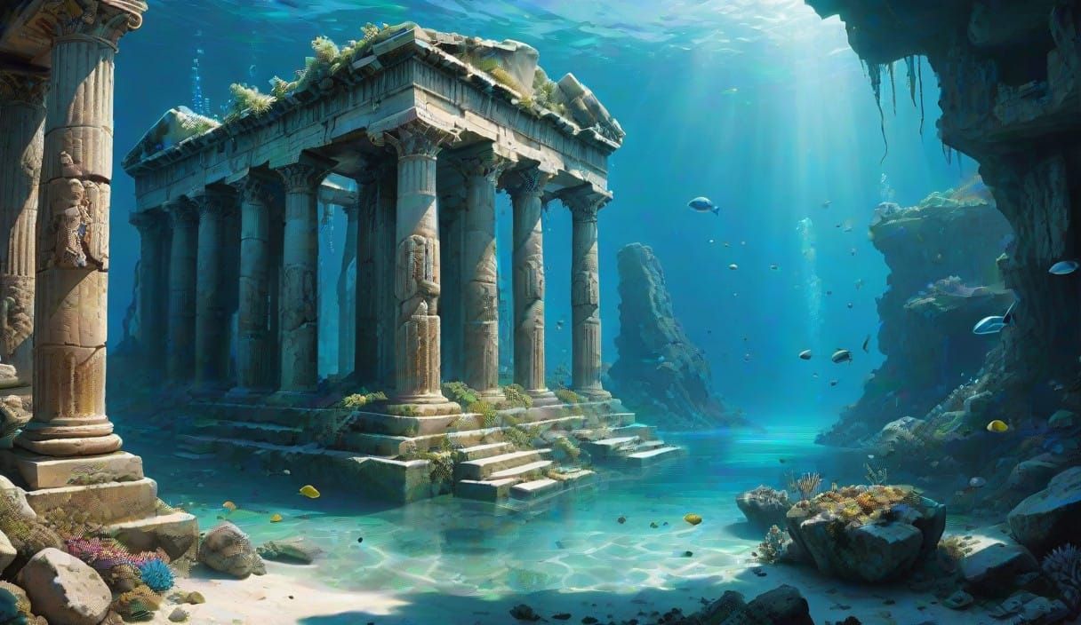 Ancient Greek City Emerges from Turquoise Depths