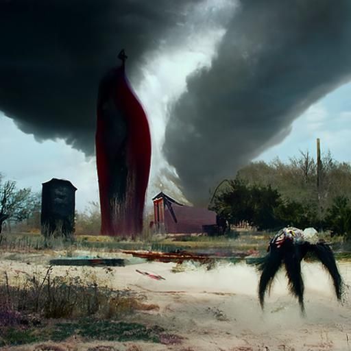 Stormy Texas Plainscape in Dark Fantasy Style
