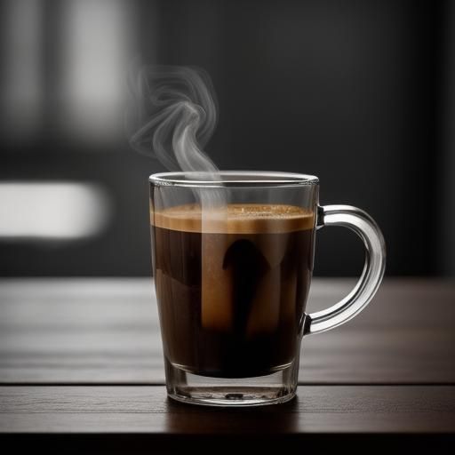 Moody Coffee Scene with Hyperrealistic Details