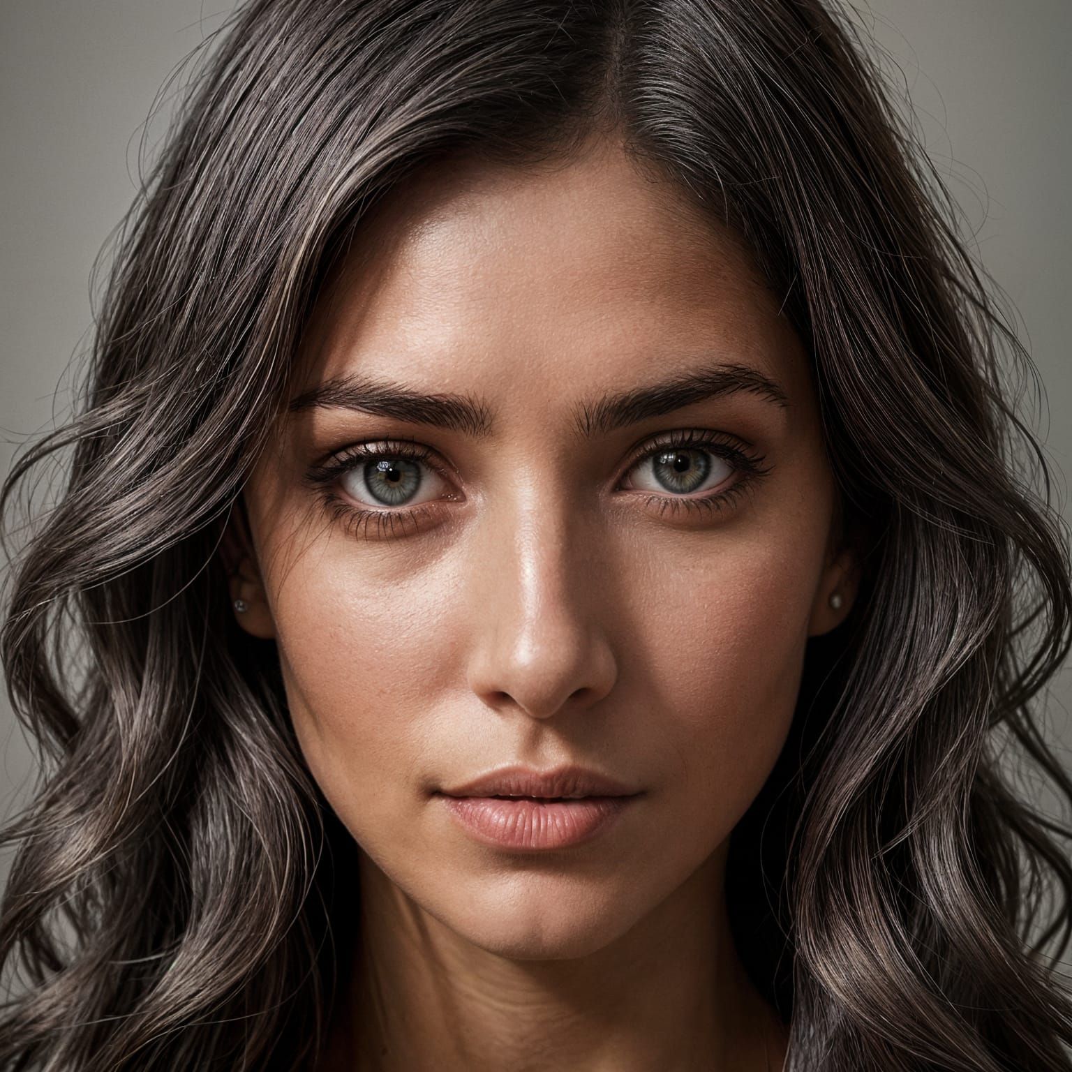 A Realistic Portrait of a Middle Eastern Woman