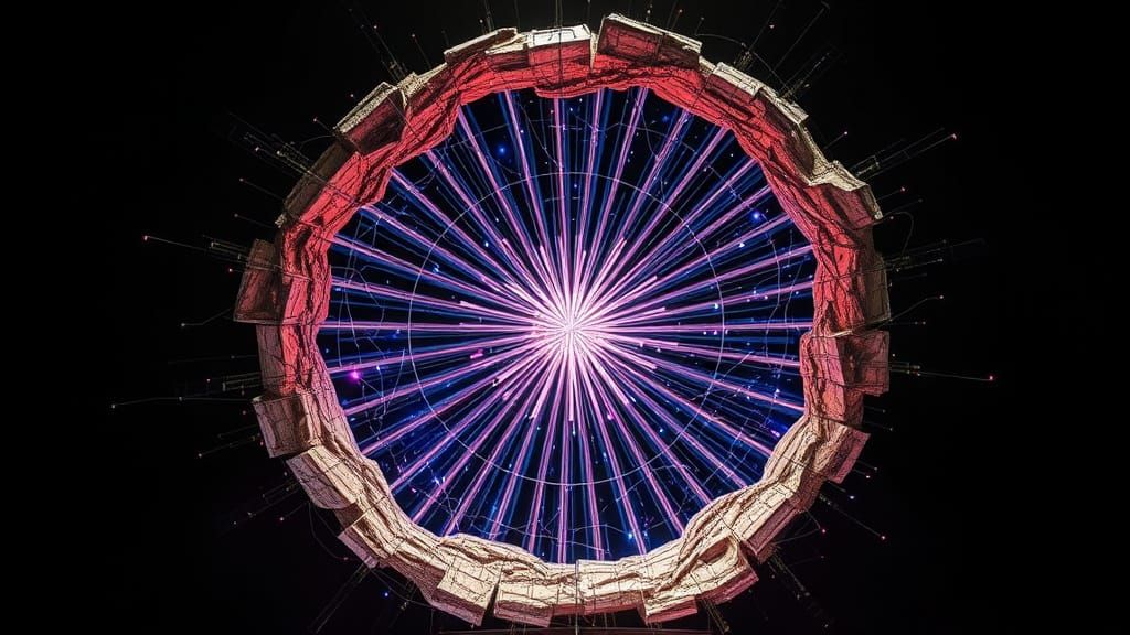 Cosmic Radiation Sculpture in Intricate Detail