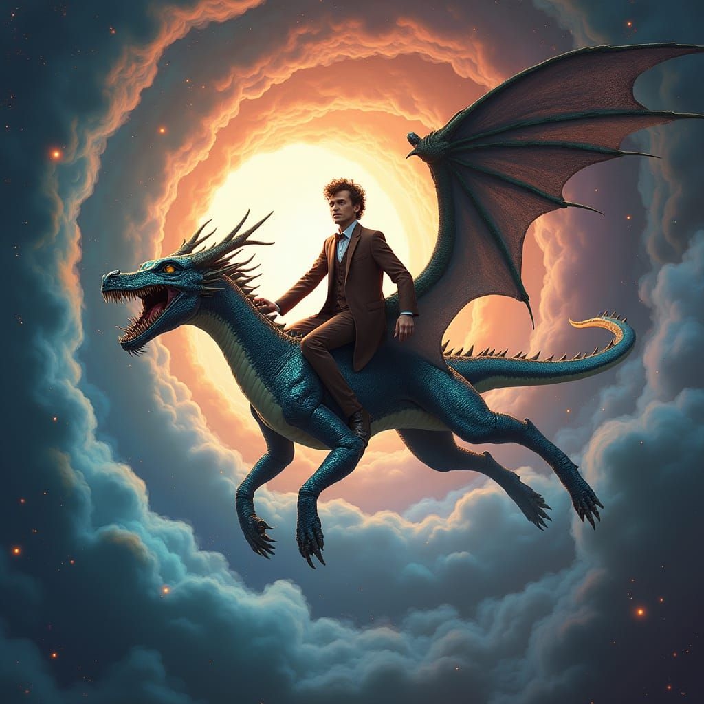 Dr. Who Rides a Dragon Through Wormhole