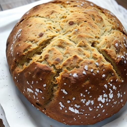 Authentic Irish Soda Bread in Warm Light