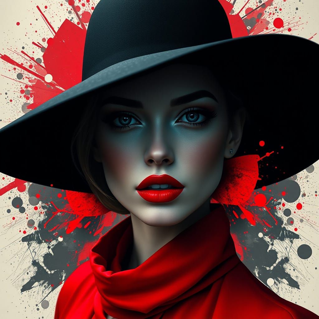 Moody, Minimalist Portrait of a Stylish Woman