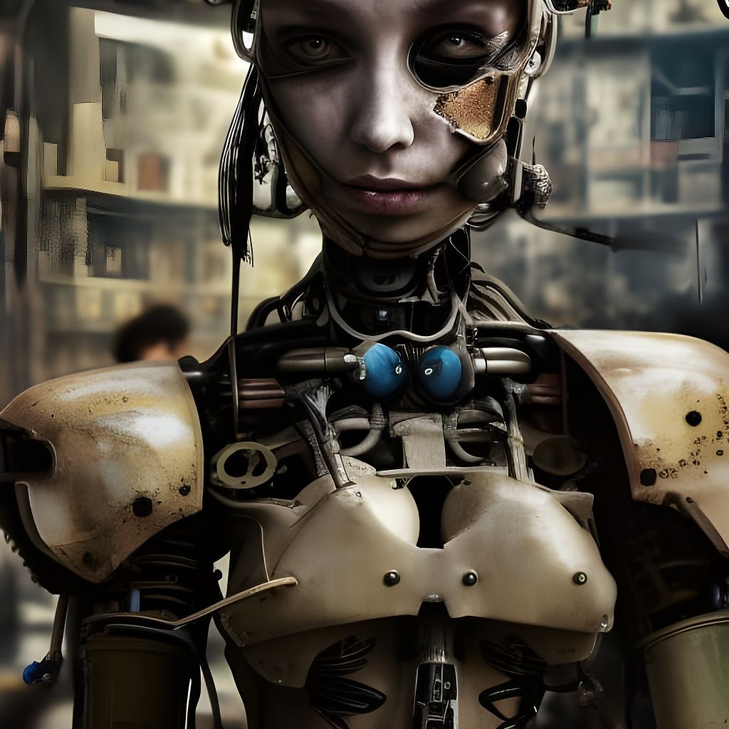 Steampunk Mecha Girl Captured in Istanbul Market