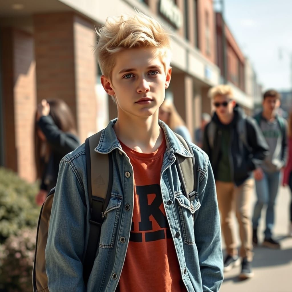 Tall Blonde Teenage Boy Dominates High School Hierarchy