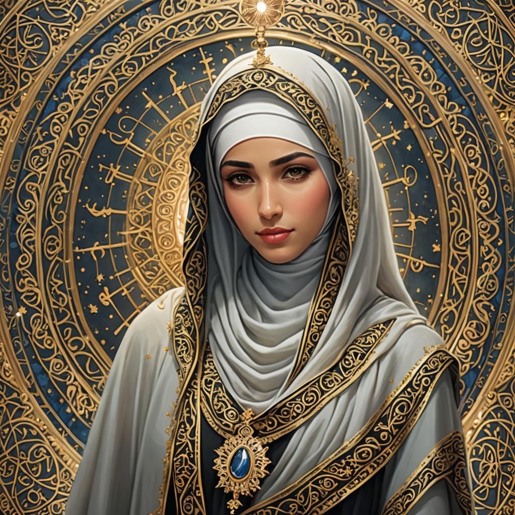 Majestic Figures of Devotion in Radiant Light