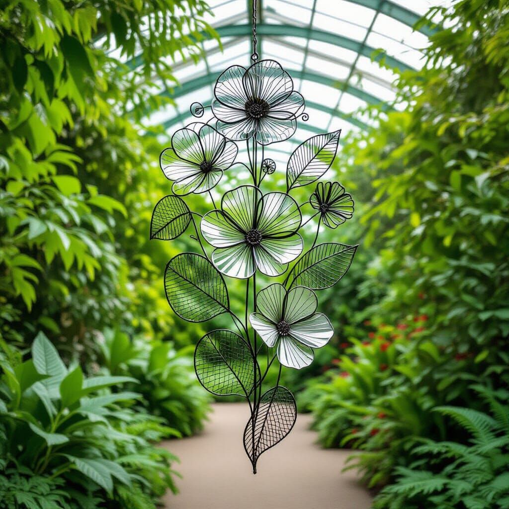 Magnificent wire sculpture in Kew Gardens