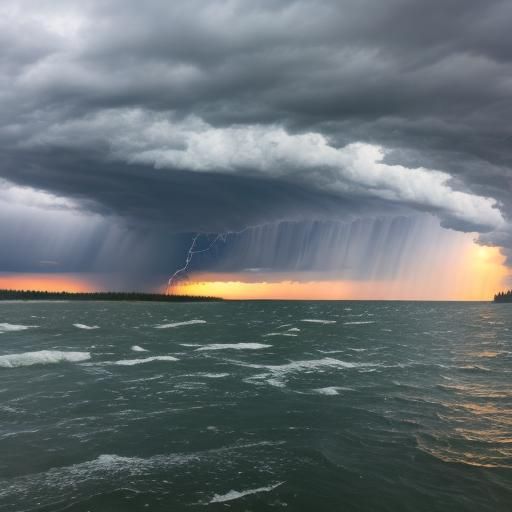 Summer Storm Over Lake Superior