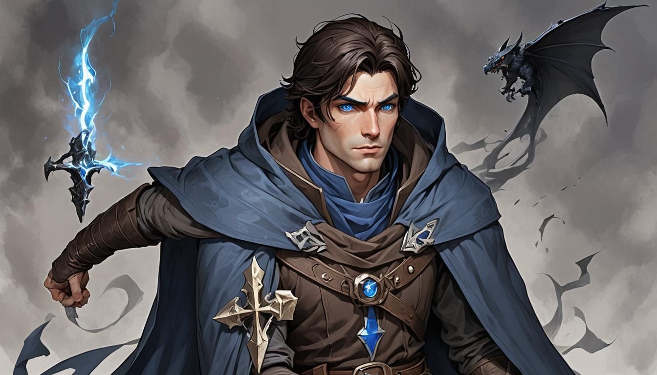 Enigmatic Wizard in Turbulent Fantasy