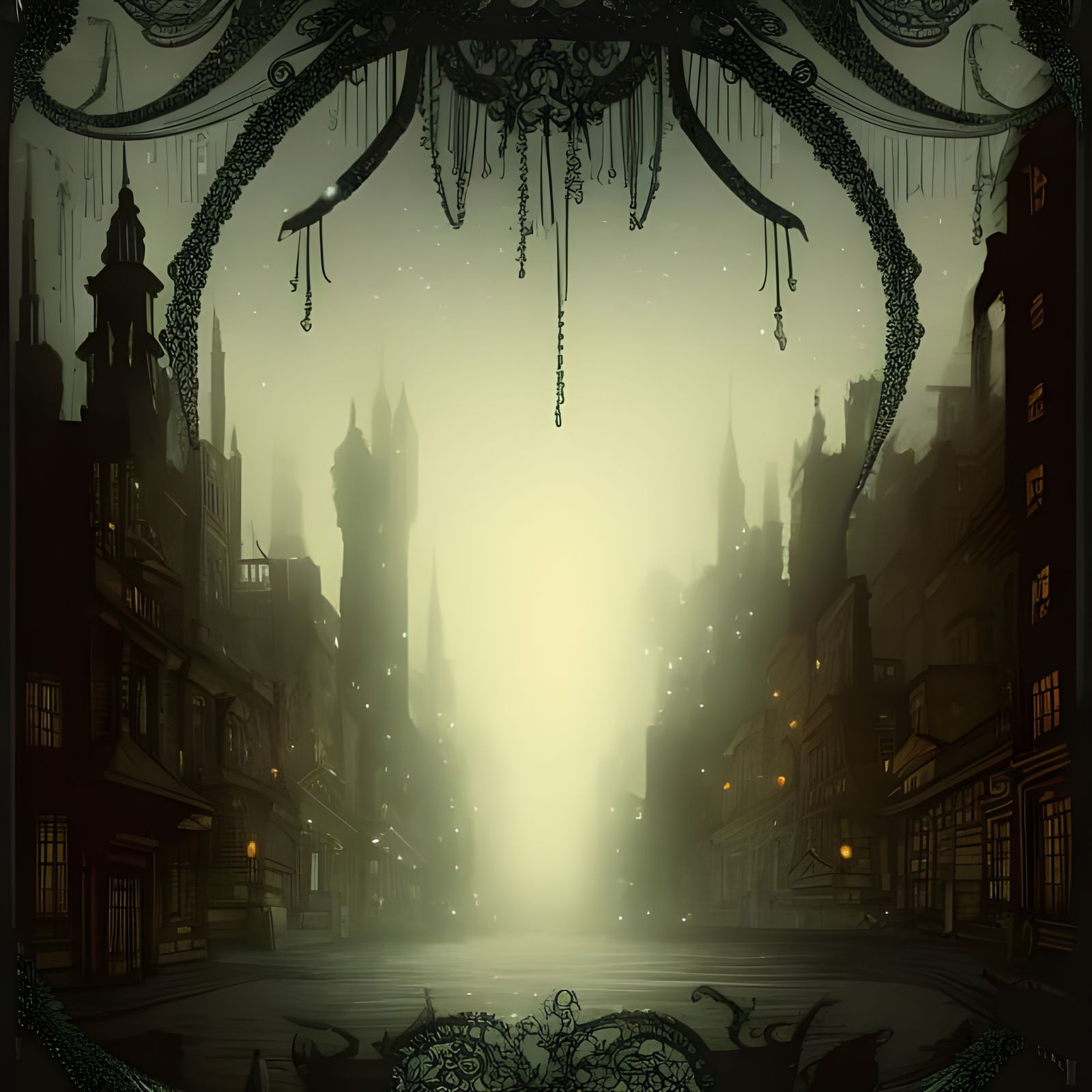 Glowing New York City Streets Illuminated in a Futuristic 19...