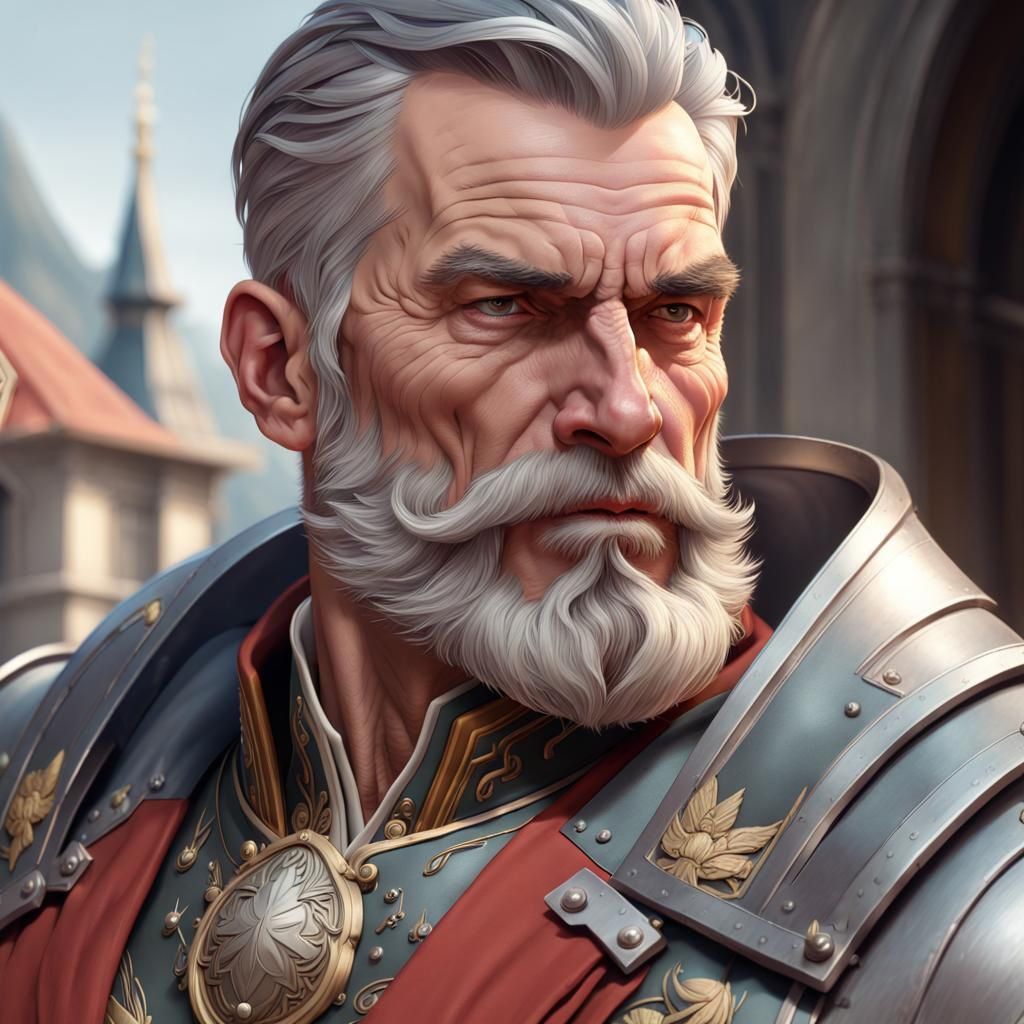 Vigilant Austrian General in Triadic Hues