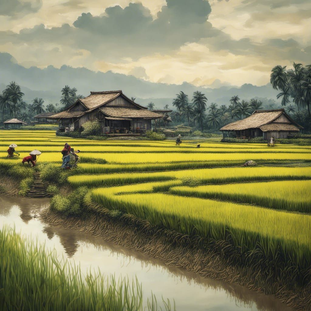 Peaceful Rural Scene in Stunning HDR