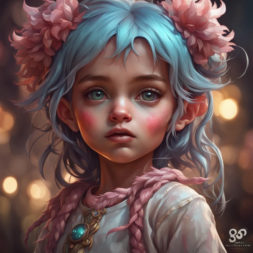 Adorable little monster girl