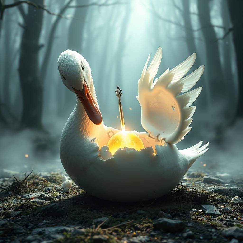 Ancient Necromancer's Downfall in Whimsical Metaphor