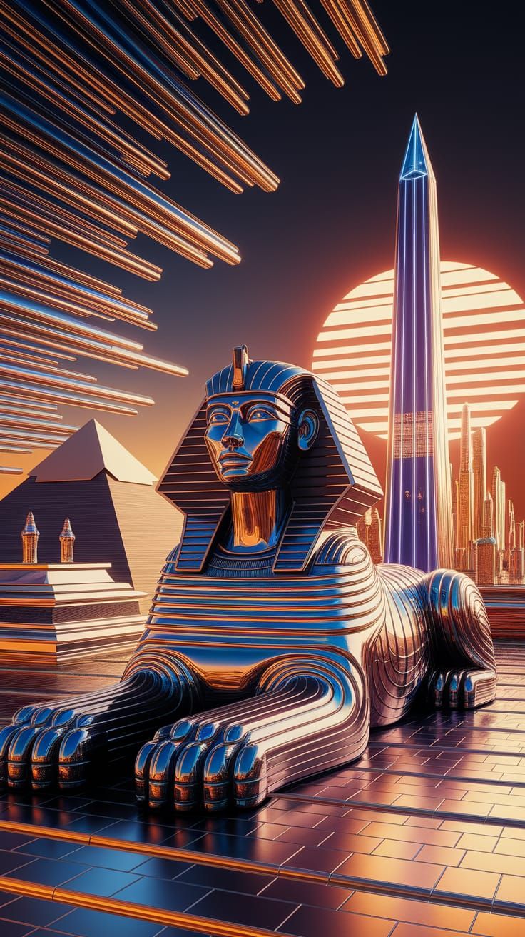 Egyptian Space Age: Pyramids Under Binary Sunset