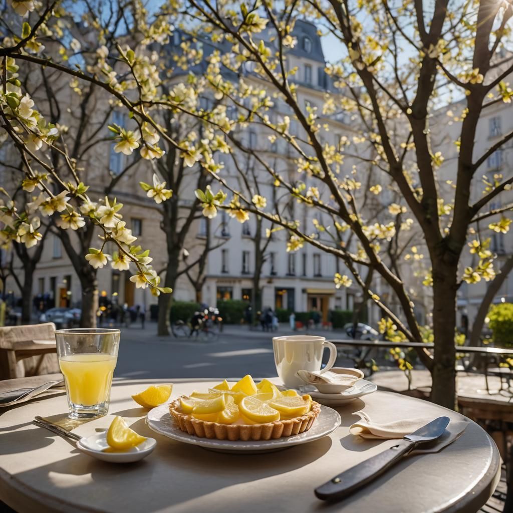 Spring Morning Tartelette in Sharply Focused Natural Light