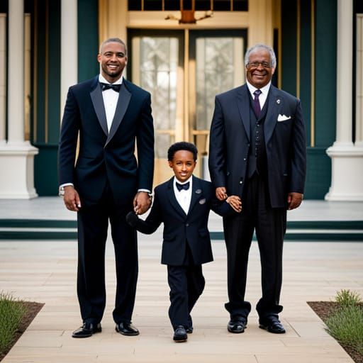 Elegant Victorian Era Black Men Gather in Sunday Best