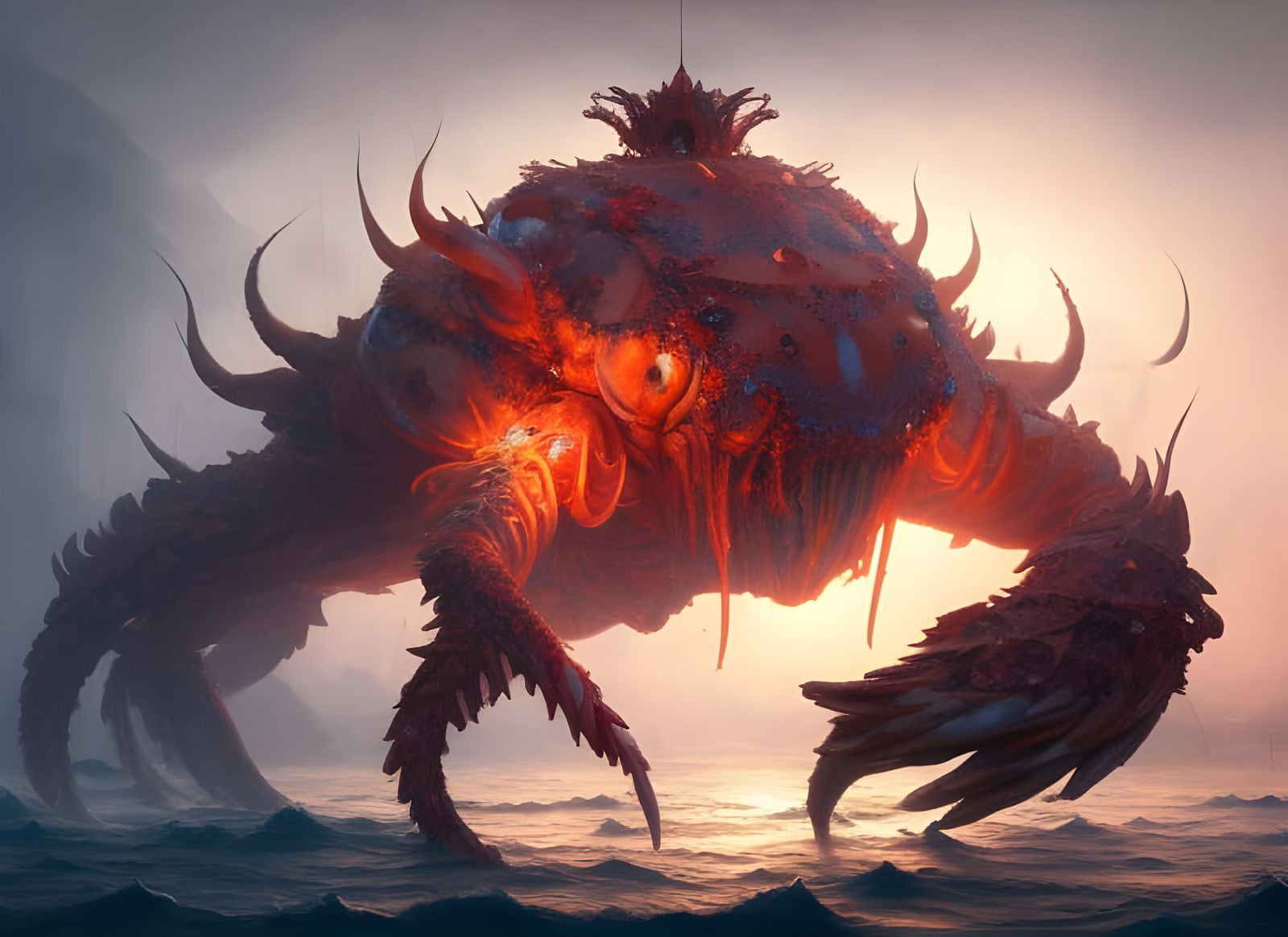 Crab God of the Ocean in Splendid Detail
