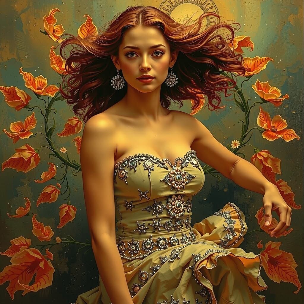 Abstract Curving Lines in Digital Art