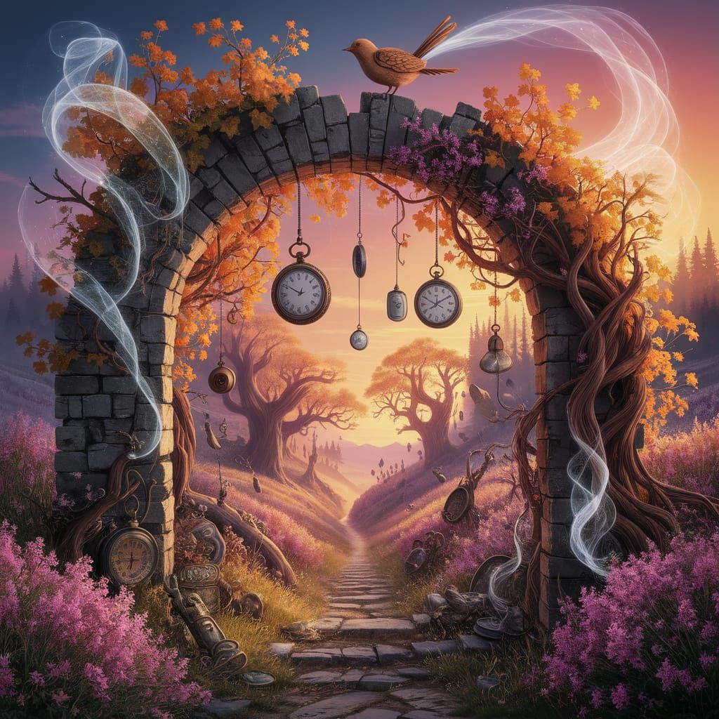 Lost Items Valley in Kinkade Style