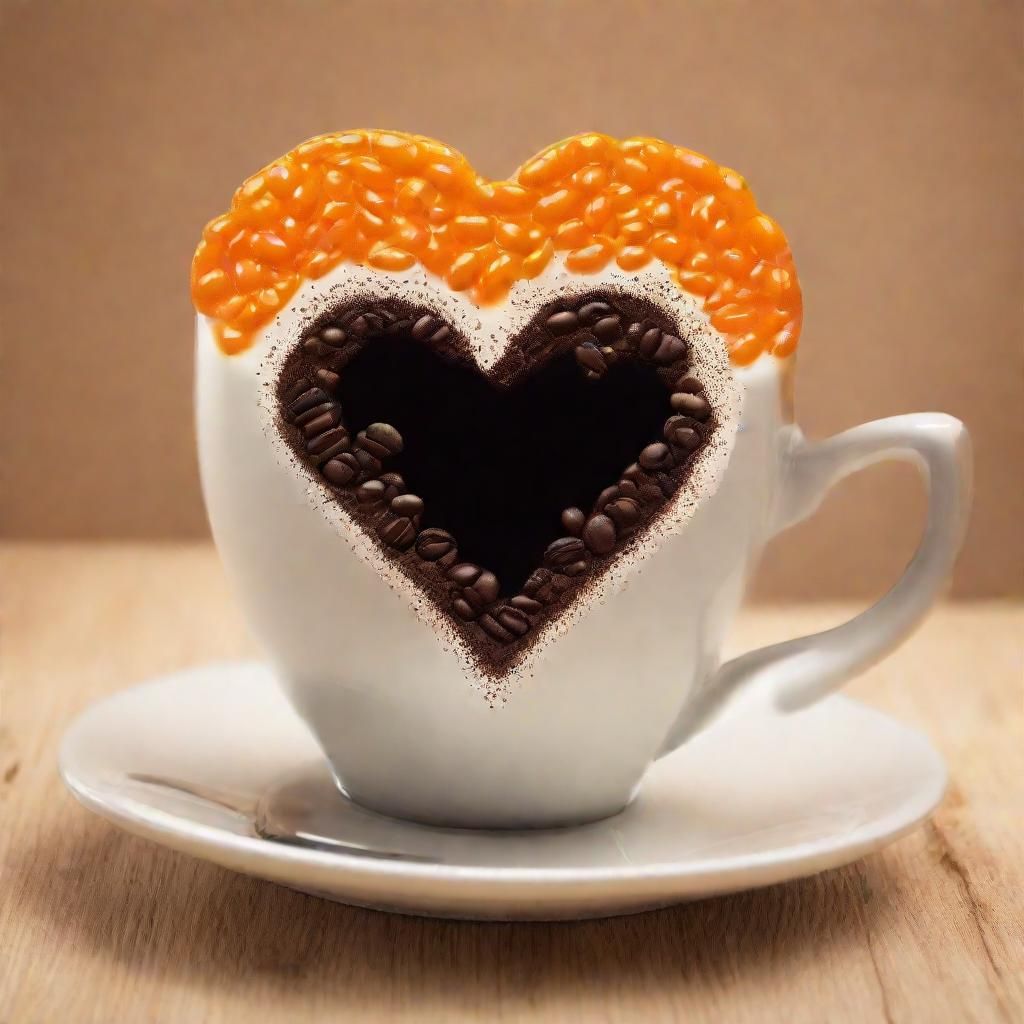 Vibrant Coffee Scene in a Heartwarming Moment