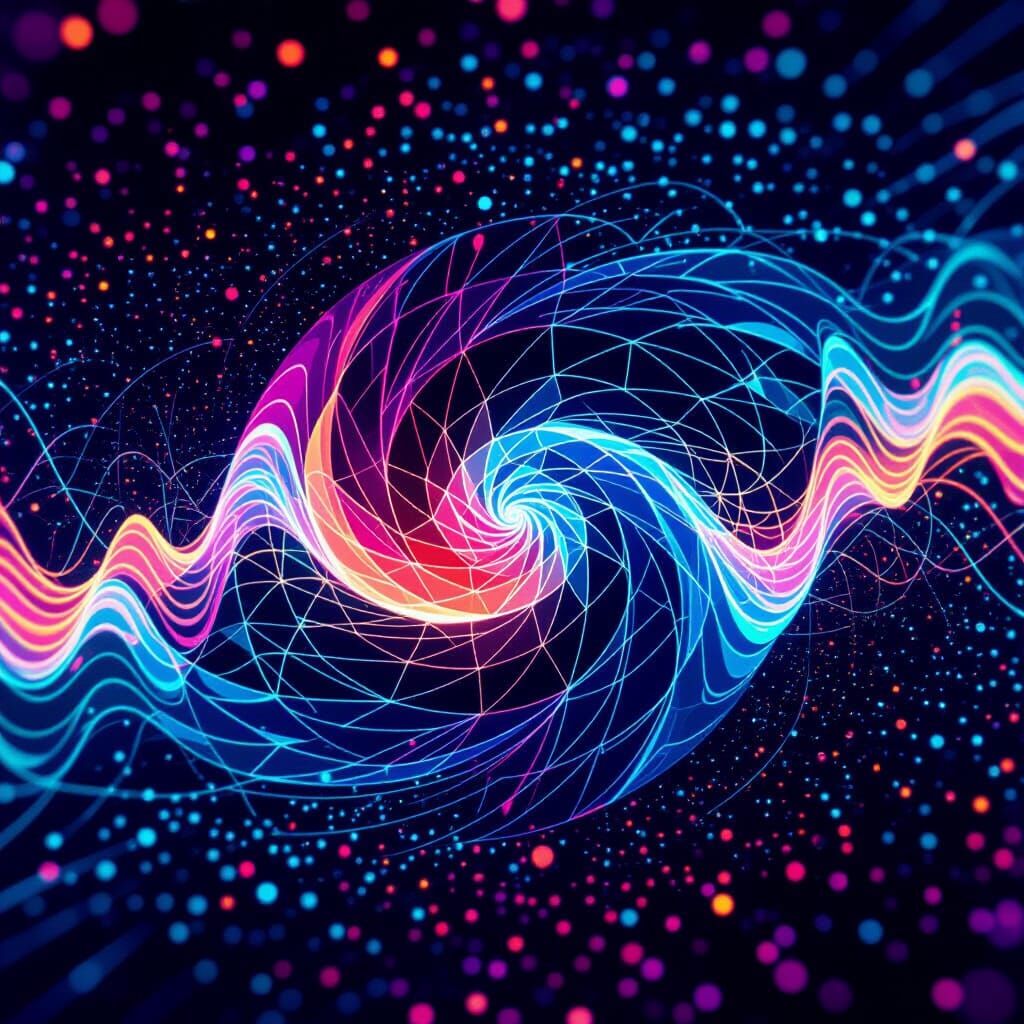 Abstract Sound Wave Vortex in Cosmic Void