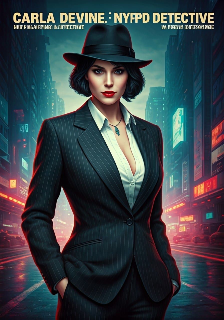 Cyberpunk Detective Cover Art