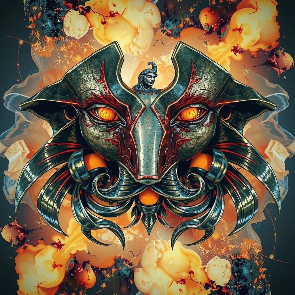 Hyperrealistic Sculpture of Reflected Glory