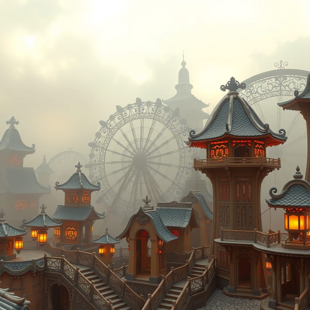 Breathtaking Bone Amusement Park in Traditional Japanese Sty...