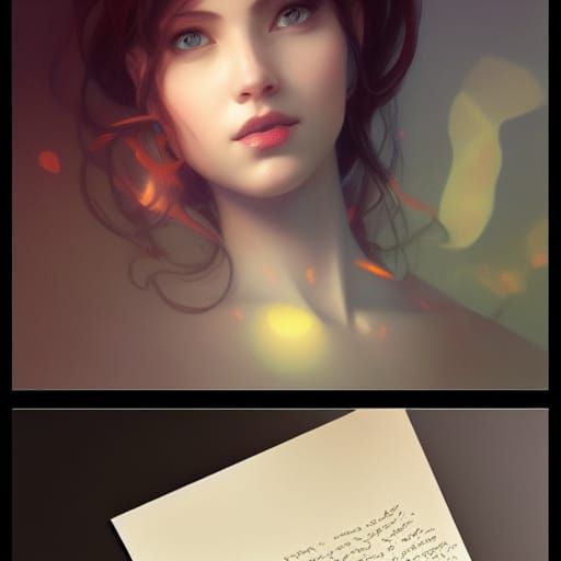 Surreal Portrait of a Reader in Triadic Colors